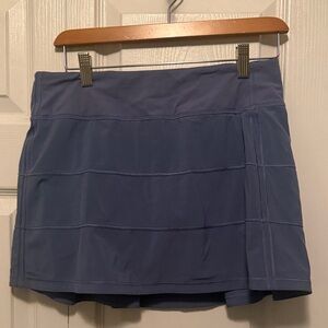 Lululemon Athletica Blue Side Pleat Tennis Skirt
